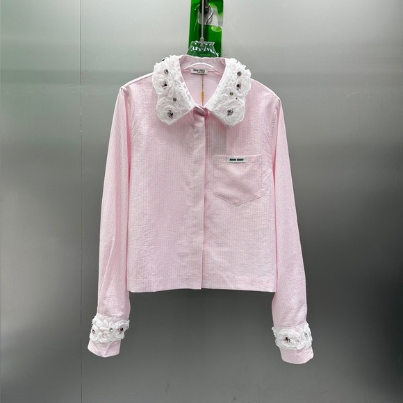 Meet the Posher Tops - Miu Miu fashion pink blouse